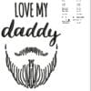 daddy logo 3D embroidery