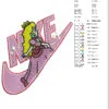 Nike girl embroidery logo