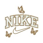 Nike Butterfly Embroidery Design