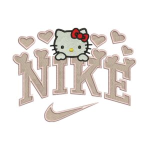 Nike Hello Kitty Embroidery Design