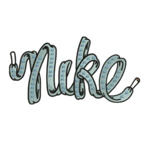 Nike laces Embroidery Design