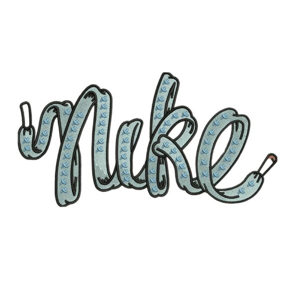 Nike laces Embroidery Design