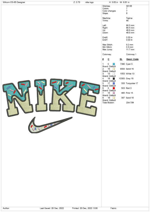 Nike Dual Color Logo Design
