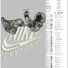 Nike astronaut Embroidery Design