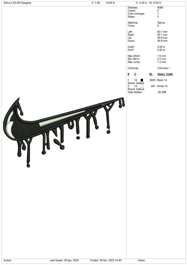 Nike Black Logo Design