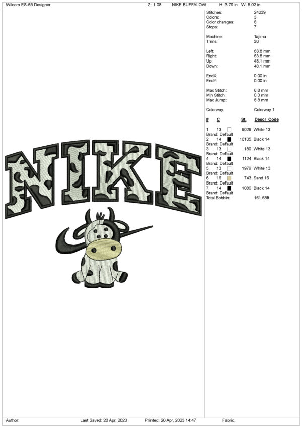 Nike Buffalo Design