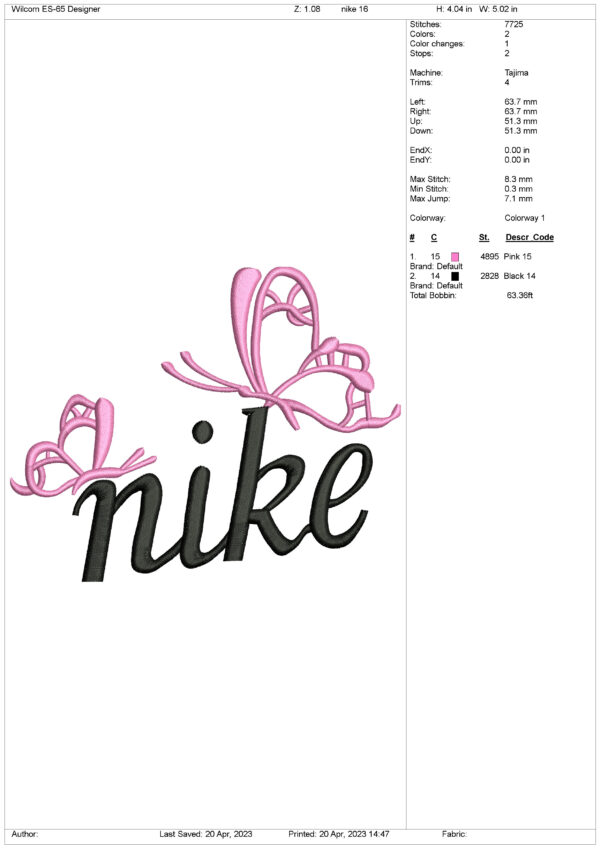 Nike butterfly Design - Image 2