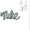 Nike laces Embroidery Design