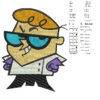 Dexter's lab Cartoon Embroidery Design