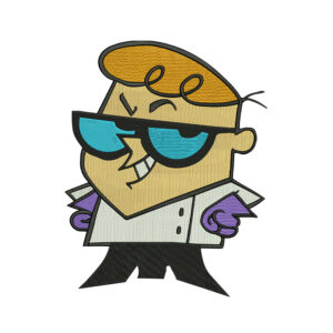 Dexter's lab Cartoon Embroidery Design