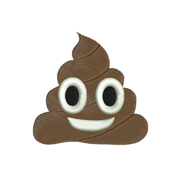 Poop Embroidery Design