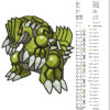 Shiny Groudon Cartoon Embroidery Design